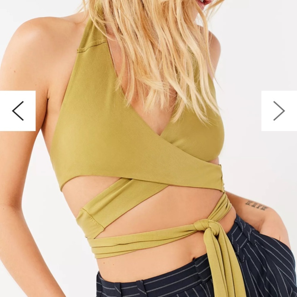 UO MAgdalena wrap Halter Top